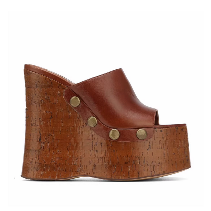 JUKCA Studded Platform Mules Sandals
