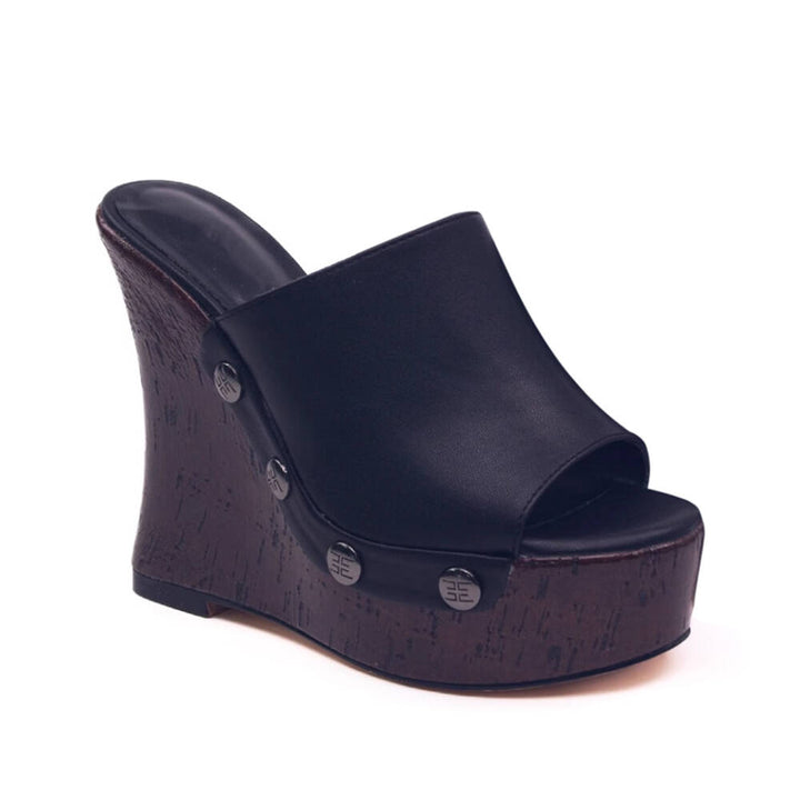 JUKCA Studded Platform Mules Sandals