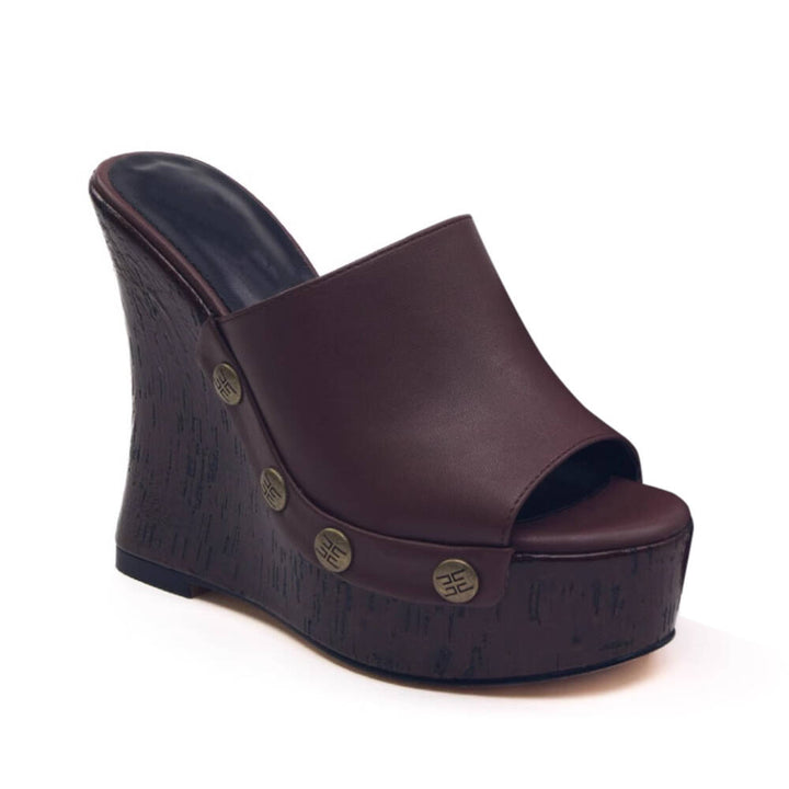 JUKCA Studded Platform Mules Sandals