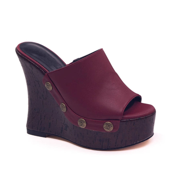 JUKCA Studded Platform Mules Sandals