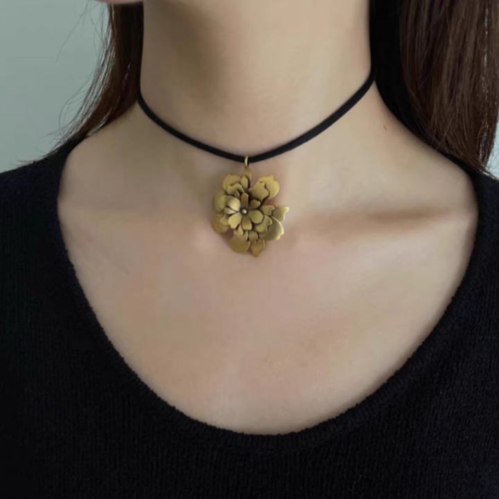 JUMEC Flower Choker