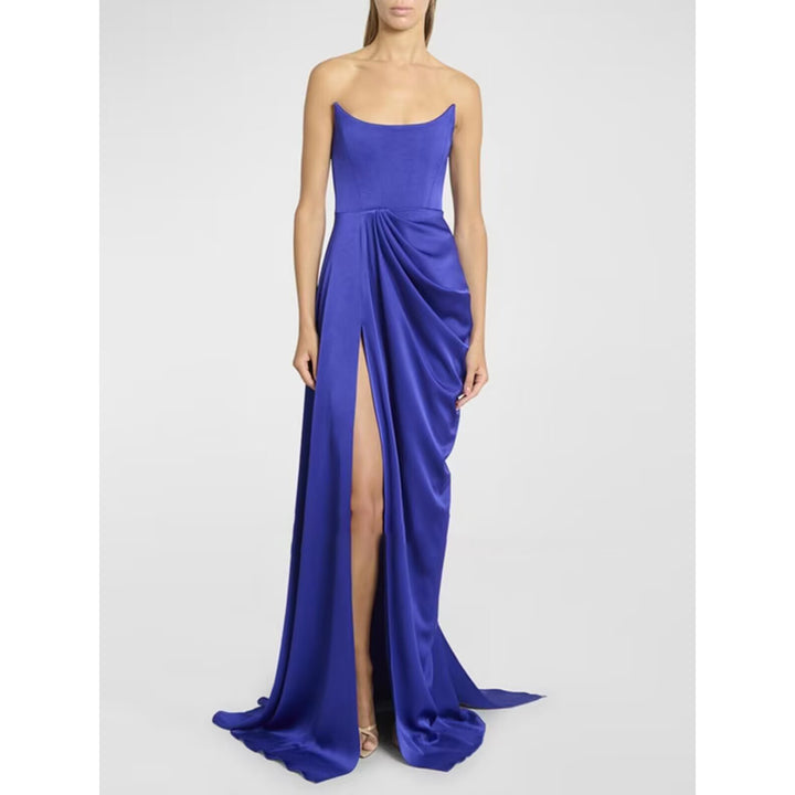 KASOY Slip Maxi Evening Dress Gown