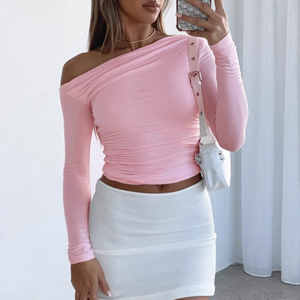 KATMU Off-Shoulder Cropped Top