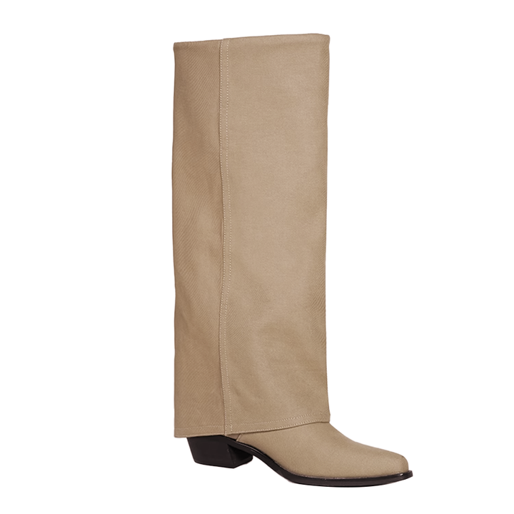 KATUV Canvas Knee High Boots