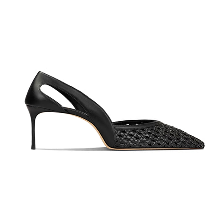 KAVCO Braided Mid Heel Pumps - 6cm