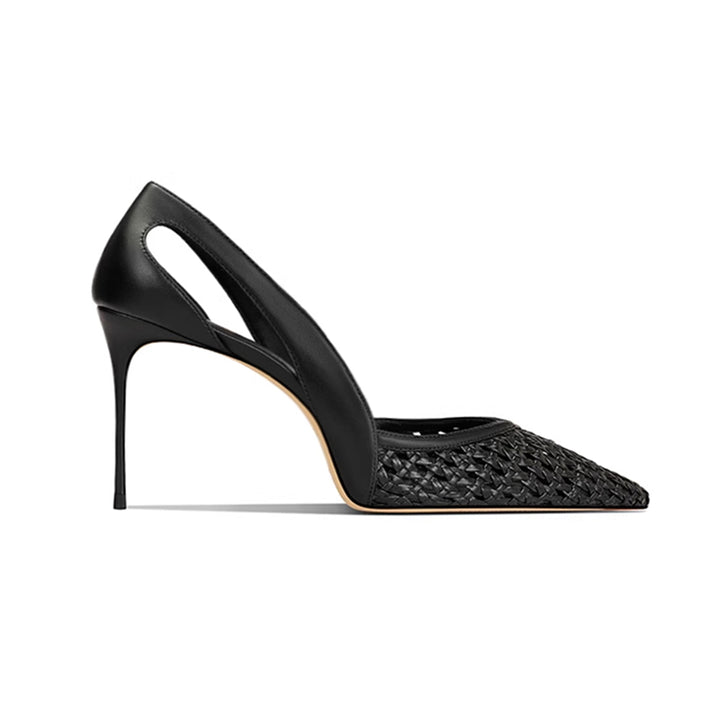 KAVCO Braided Mid Heel Pumps - 8cm