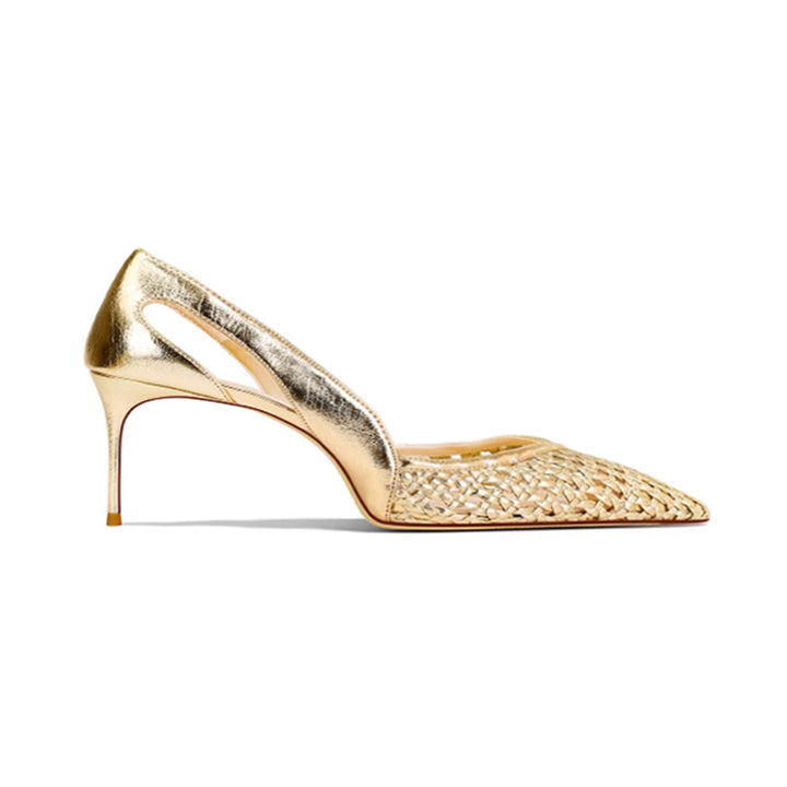 KAVCO Braided Mid Heel Pumps - 6cm
