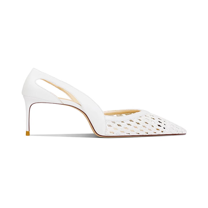 KAVCO Braided Mid Heel Pumps - 6cm