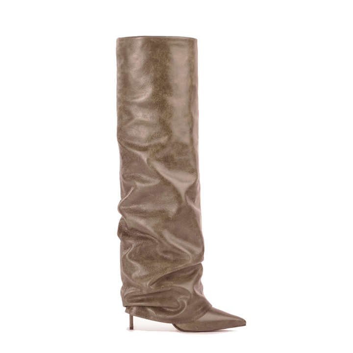 KENAV Stiletto Heel Knee High Boots