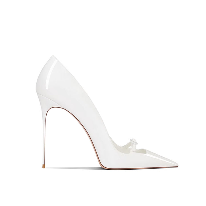KERVA Diamante Buckled High Heel Pumps - 10cm