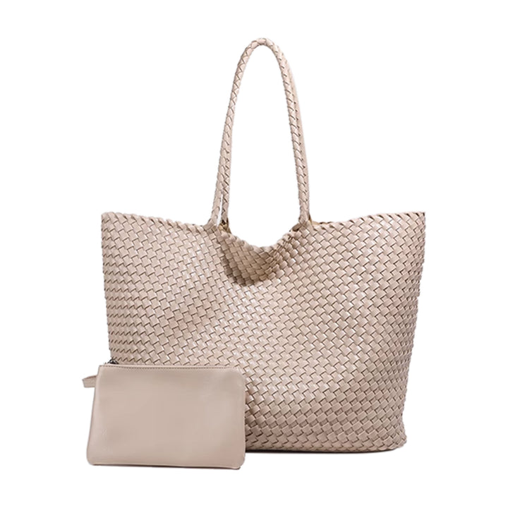 LETVC Braided Oversized Tote Bag
