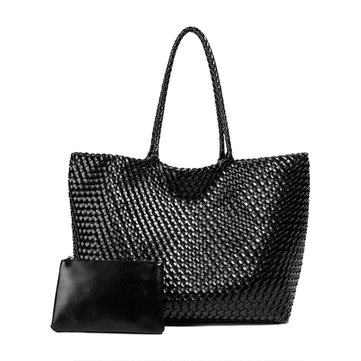 LETVC Braided Oversized Tote Bag