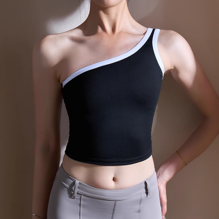 KIADO Yoga Pilates Bi-Color Fitted Sports Bra
