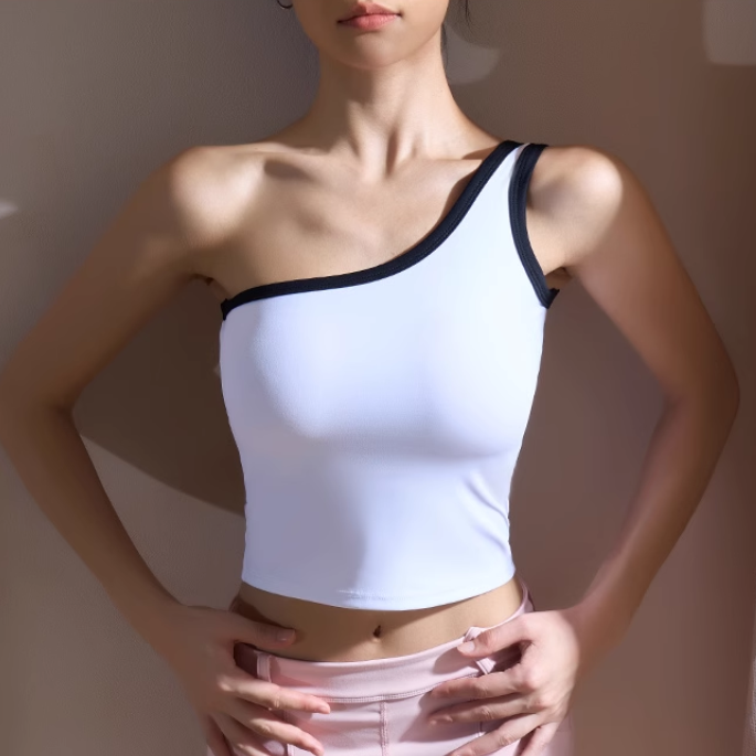 KIADO Yoga Pilates Bi-Color Fitted Sports Bra