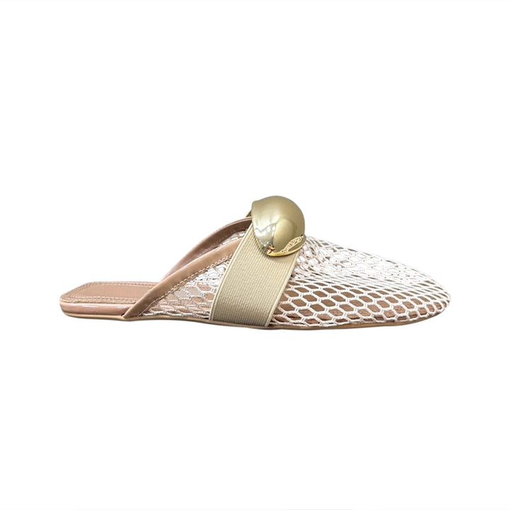 KOGRA Metal Embellished Slippers Slides