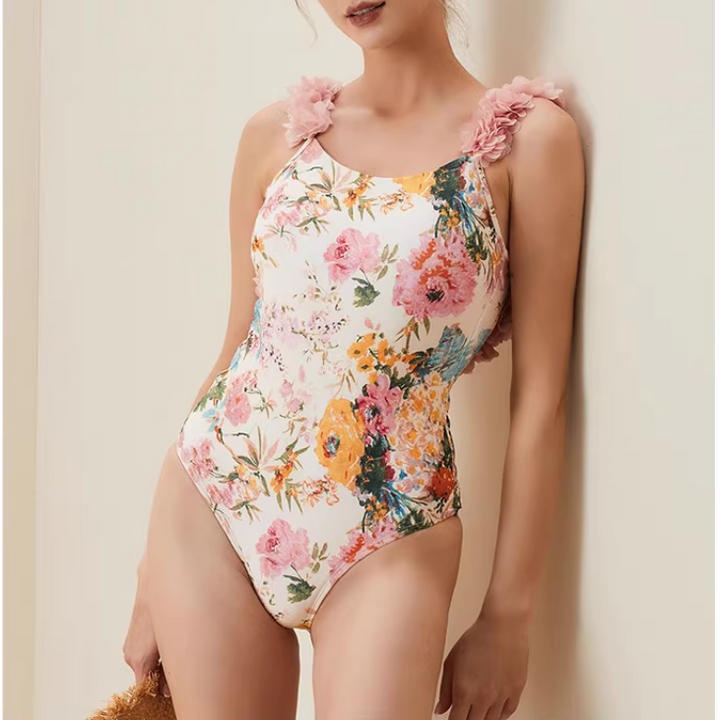 KOISA Flower Printed Swimwear