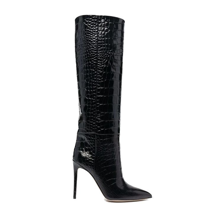 KOVUA Stiletto Heel Knee High Boots