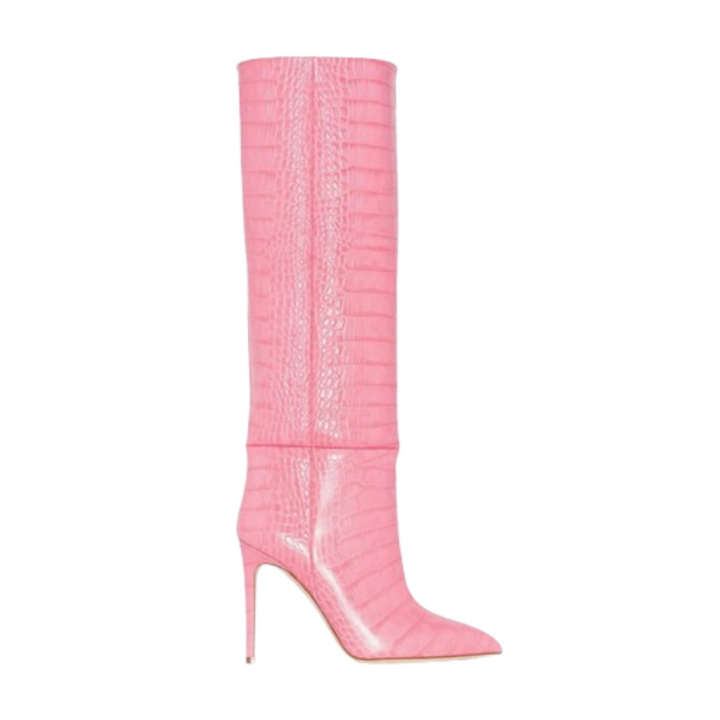 KOVUA Stiletto Heel Knee High Boots