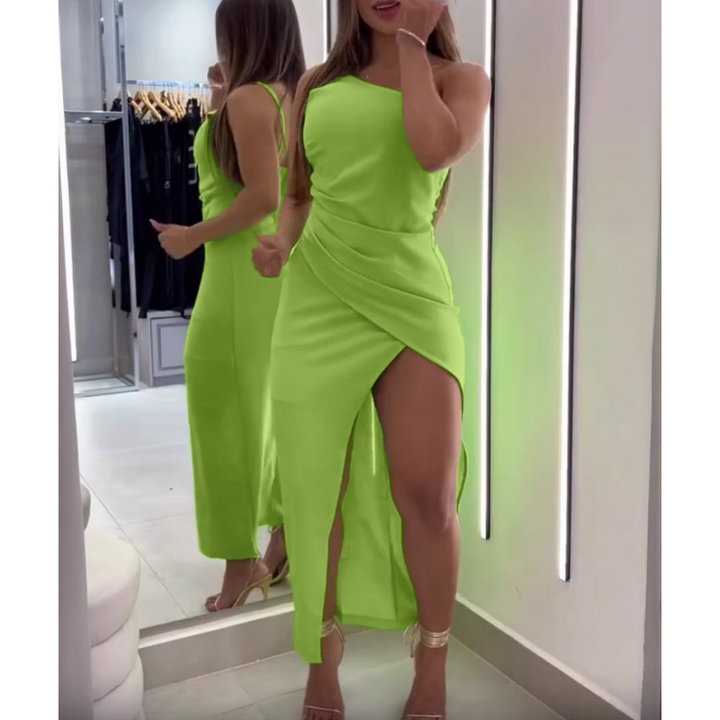 LEJUN Off-Shoulder Slip Dress