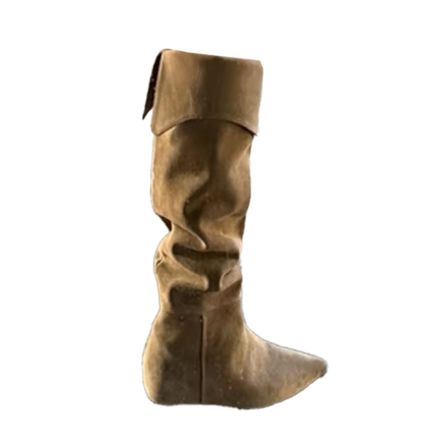 LEORI Suede Knee High Boots