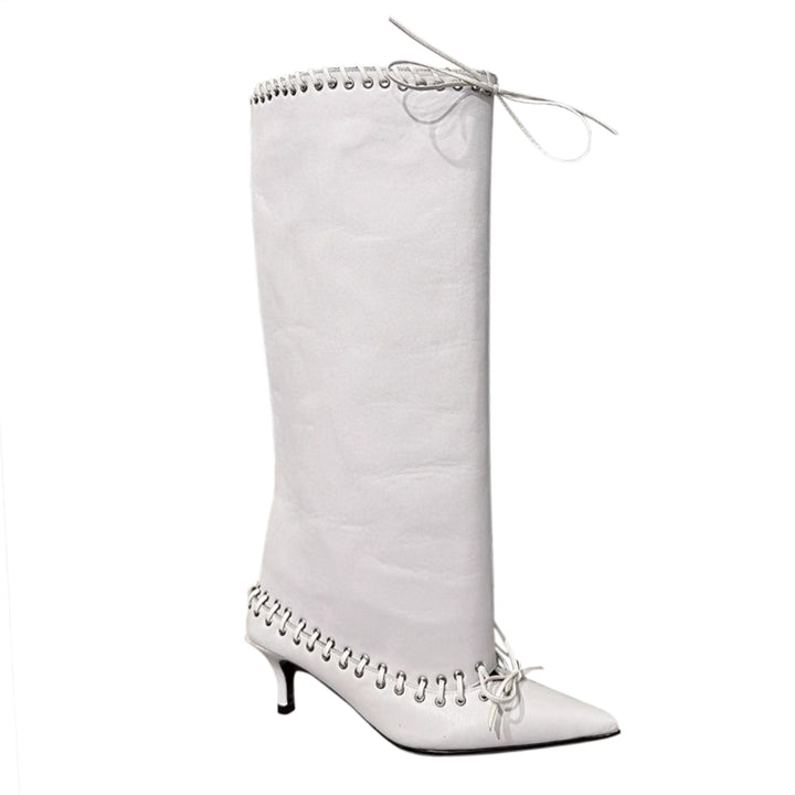 LEVNE Lace Up Knee High Boots