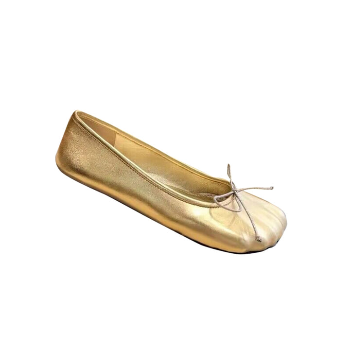 LOREV Bow Leather Flats