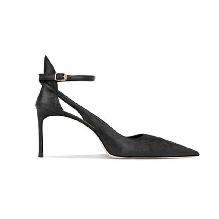 LOVRE Cut Out Mid Heel Sandals - 6cm