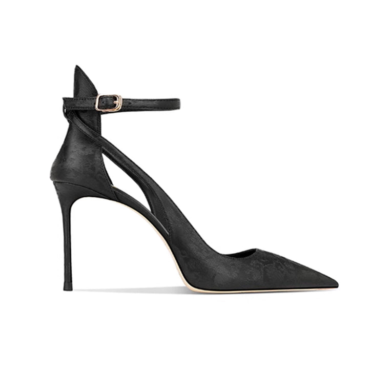 LOVRE Cut Out Mid Heel Sandals - 8cm