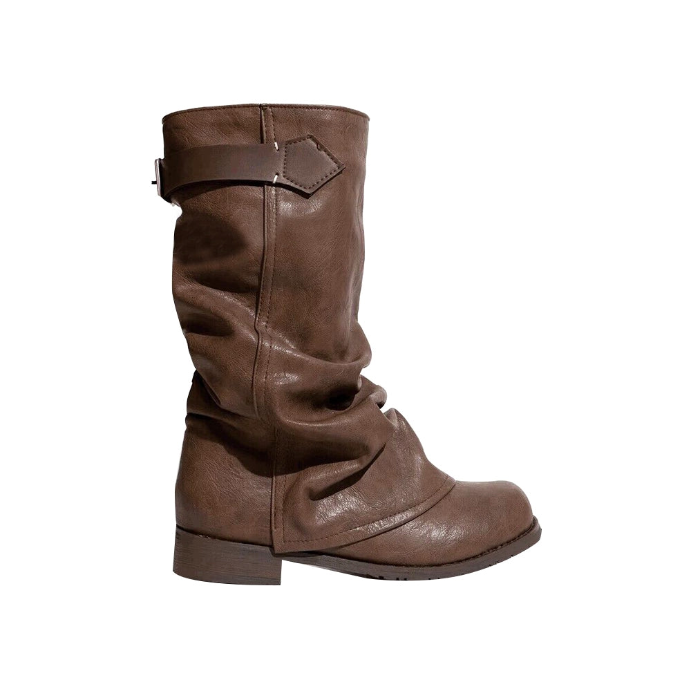 LUROS Buckled Ankle Boots