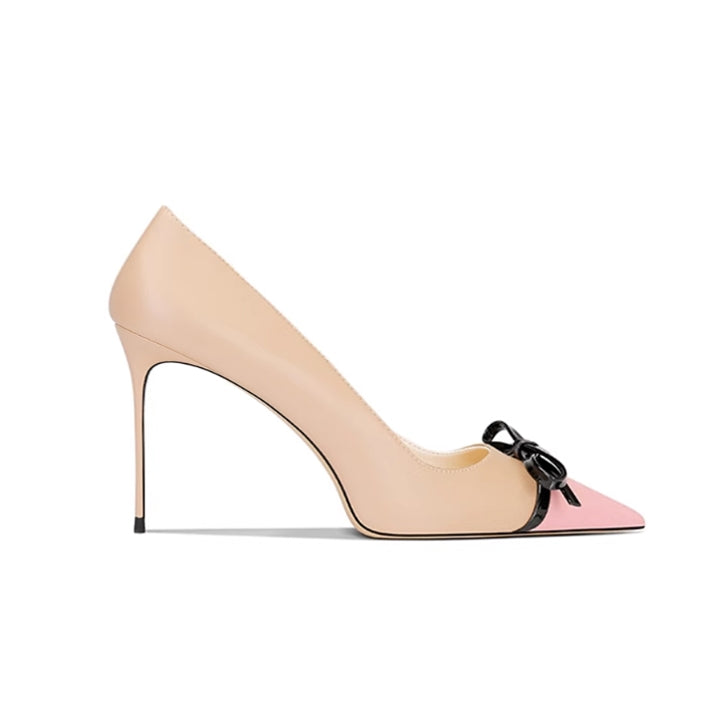 LUVTO Bow Mid Heel Pumps - 8cm
