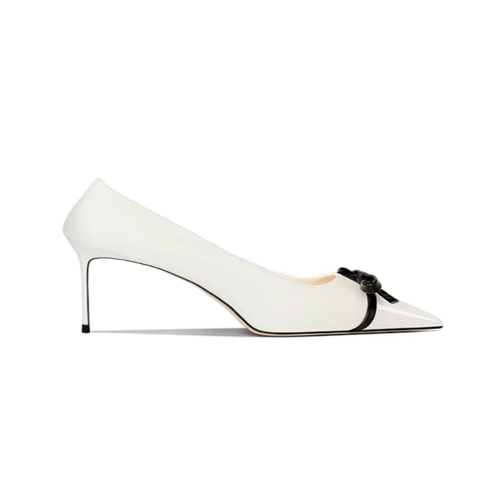 LUVTO Bow Mid Heel Pumps - 6cm