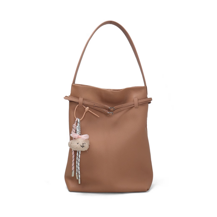 MAICU Leather Bucket Bag