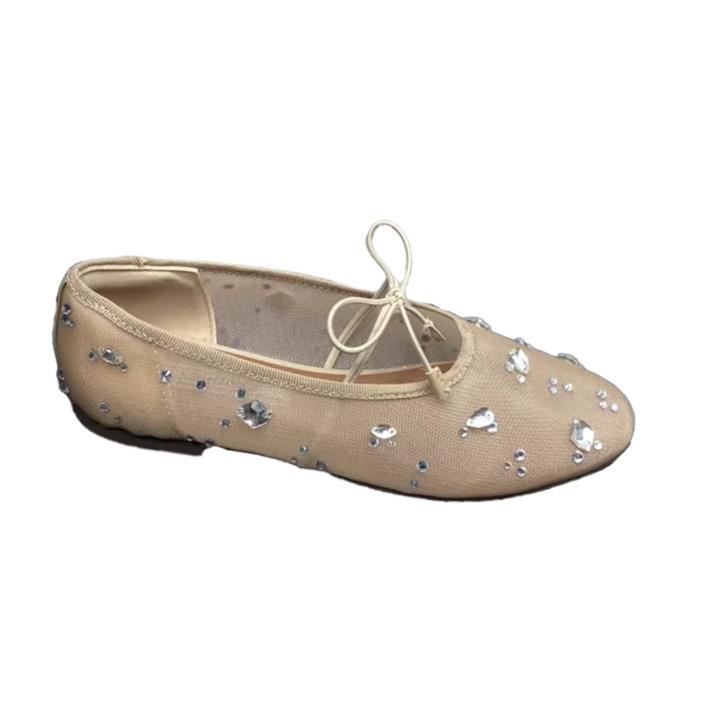 MEUCH Diamante Mesh Ballet Shoes