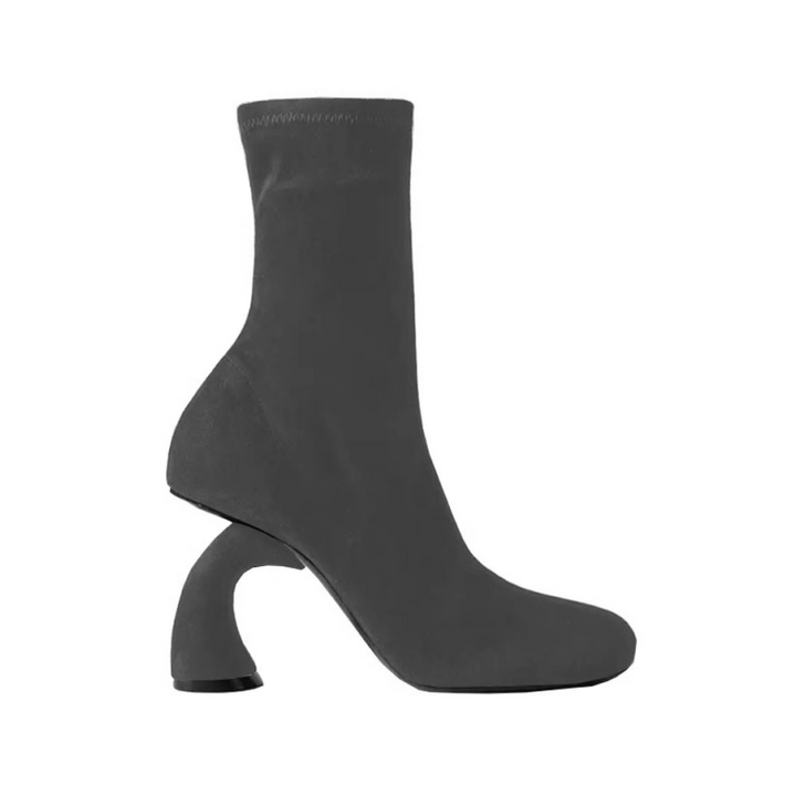 MULKA Metal Heel Ankle Boots