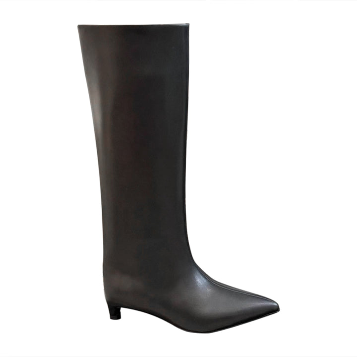 MUVIE Kitten Heel Knee High Boots
