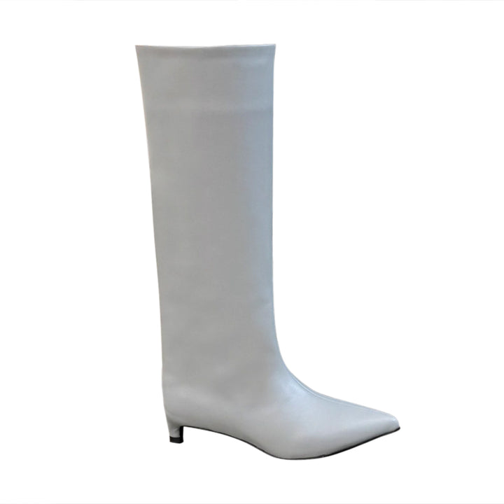 MUVIE Kitten Heel Knee High Boots