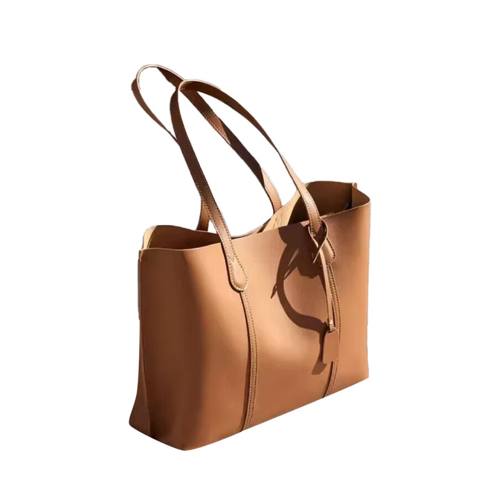 NALAJ Leather Oversized Tote Bag