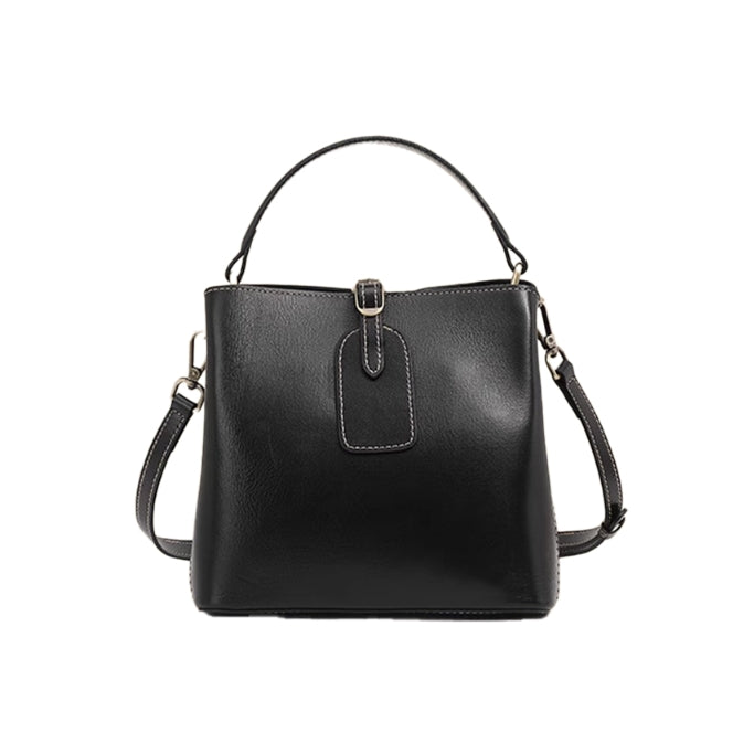 NASVI Buckled Bucket Bag