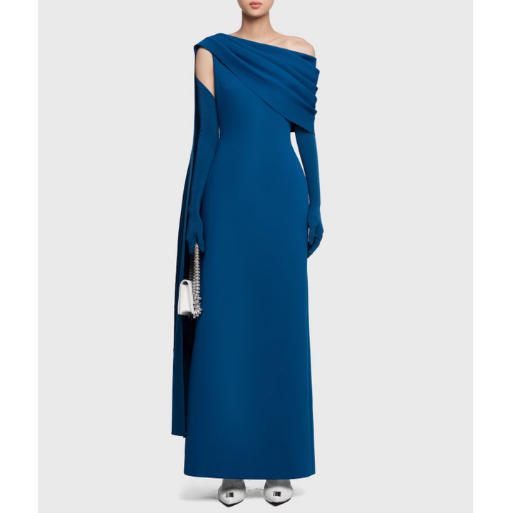 NAVCT Off-Shoulder Evening Dress Gown