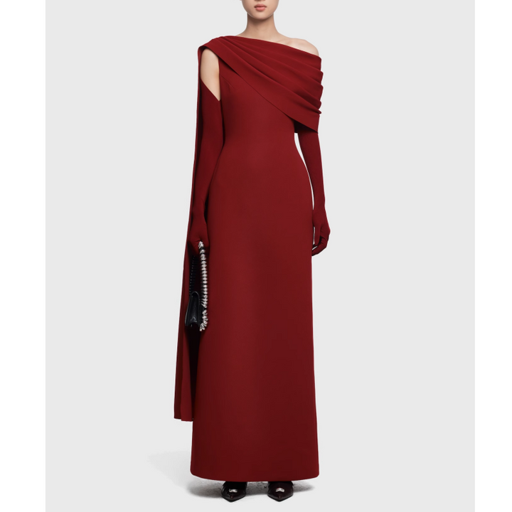NAVCT Off-Shoulder Evening Dress Gown