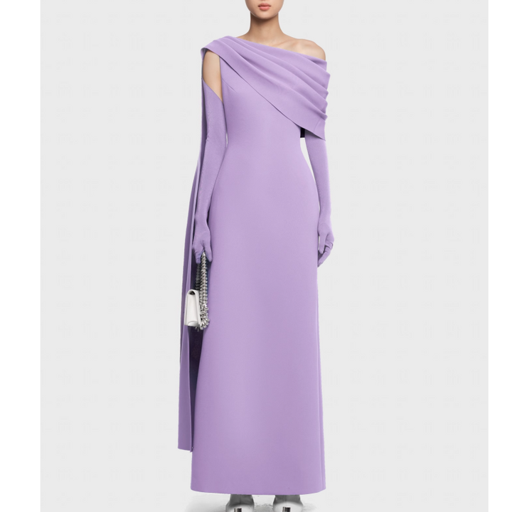 NAVCT Off-Shoulder Evening Dress Gown