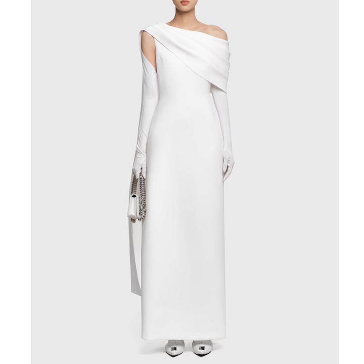 NAVCT Off-Shoulder Evening Dress Gown