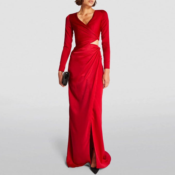 NAVIR Cut Out Evening Dress Gown