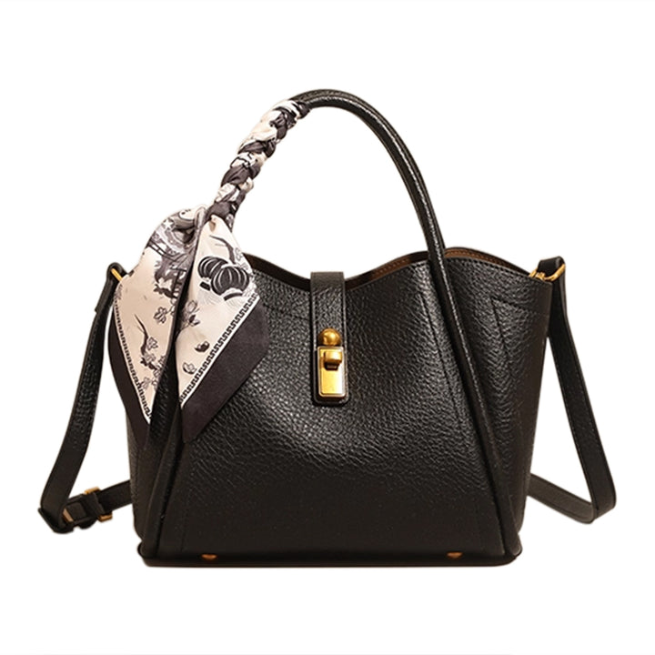 NAVTO Scarf Metal Lock Tote Bag