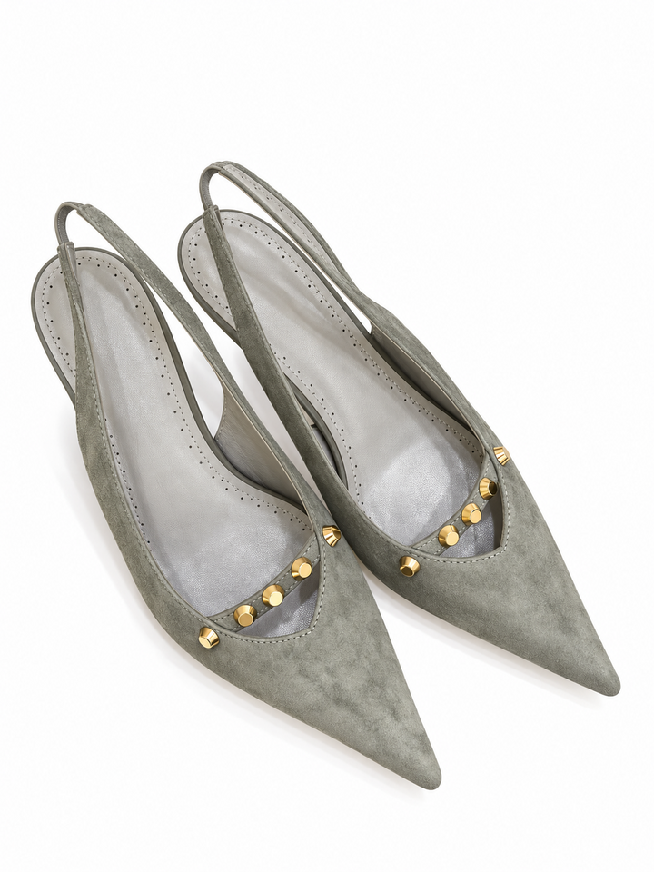 NECVO DIAMANTE MID HEEL SANDALS