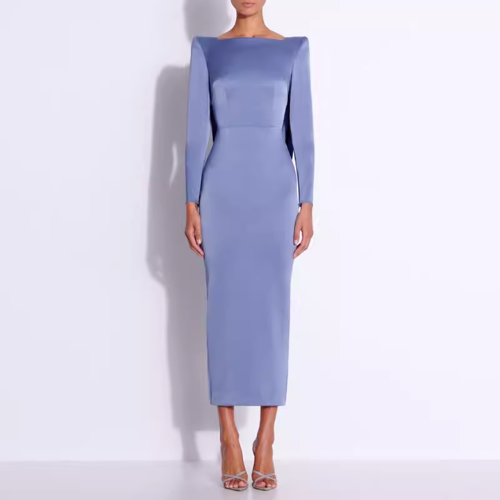 NEIRA Long Sleeves Evening Dress Gown