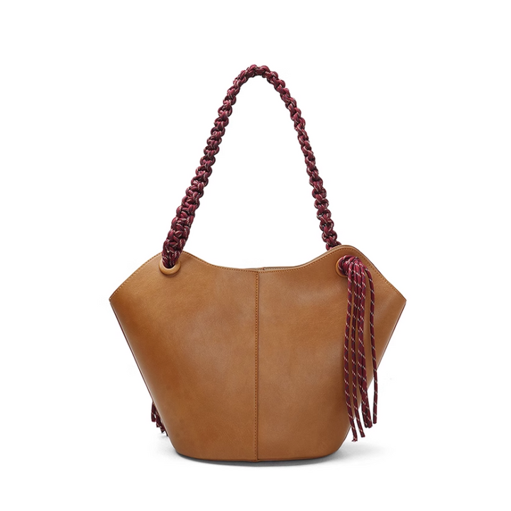 NEIDA Leather Bucket Bag