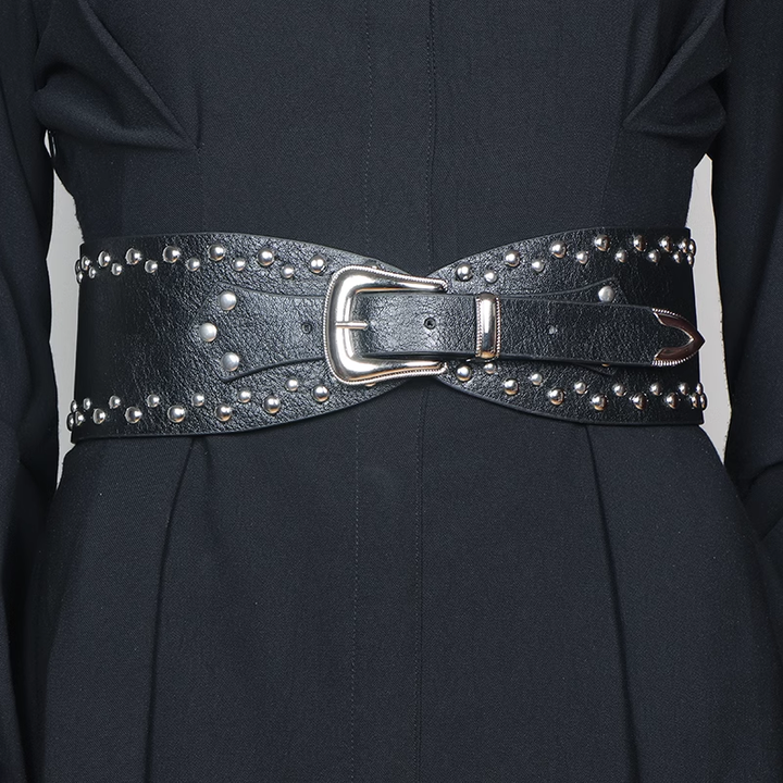 NEVIO Studded Girdle Belt