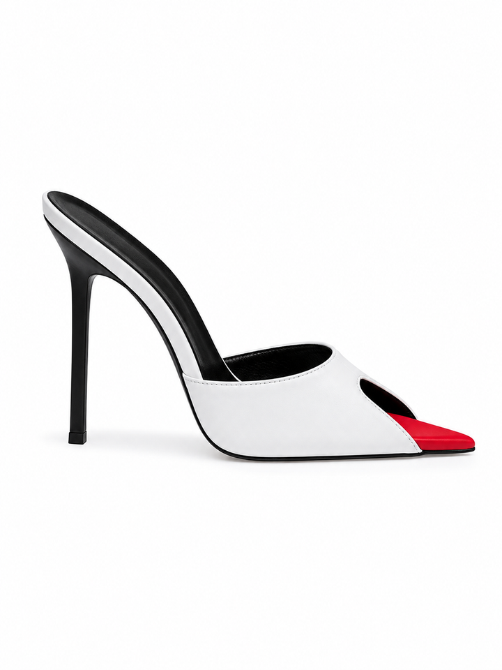 NOIR Rouge Blade Mule Heels
