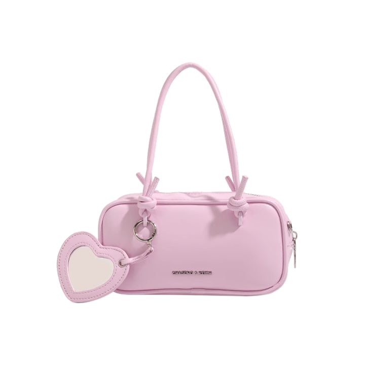 NOSHA Heart Detailed Leather Tote Bag